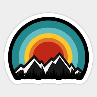 Camping Mountain Sticker